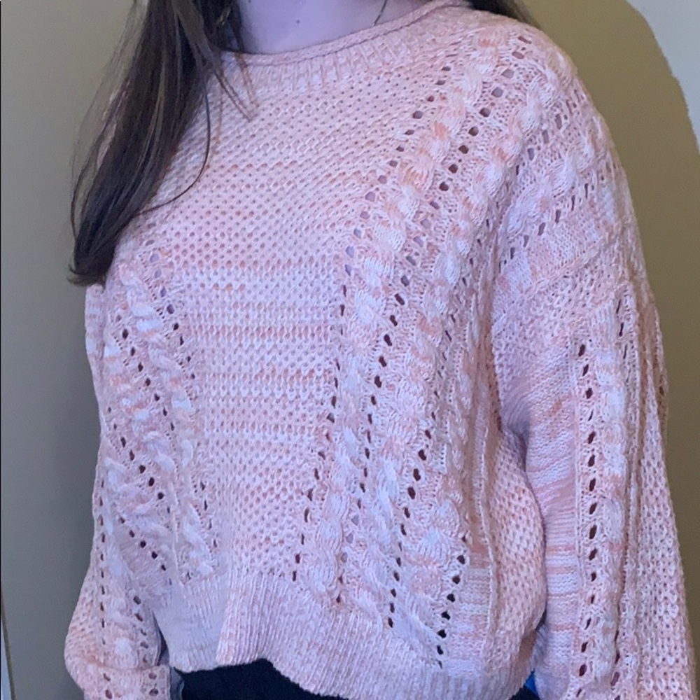 pink sweater
